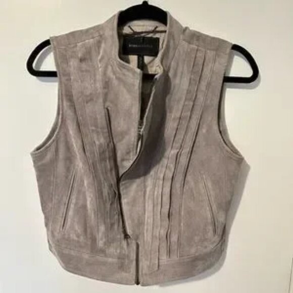BCBGMAXAZRIA Damien Faux Suede Vest (size M) - Picture 2 of 10